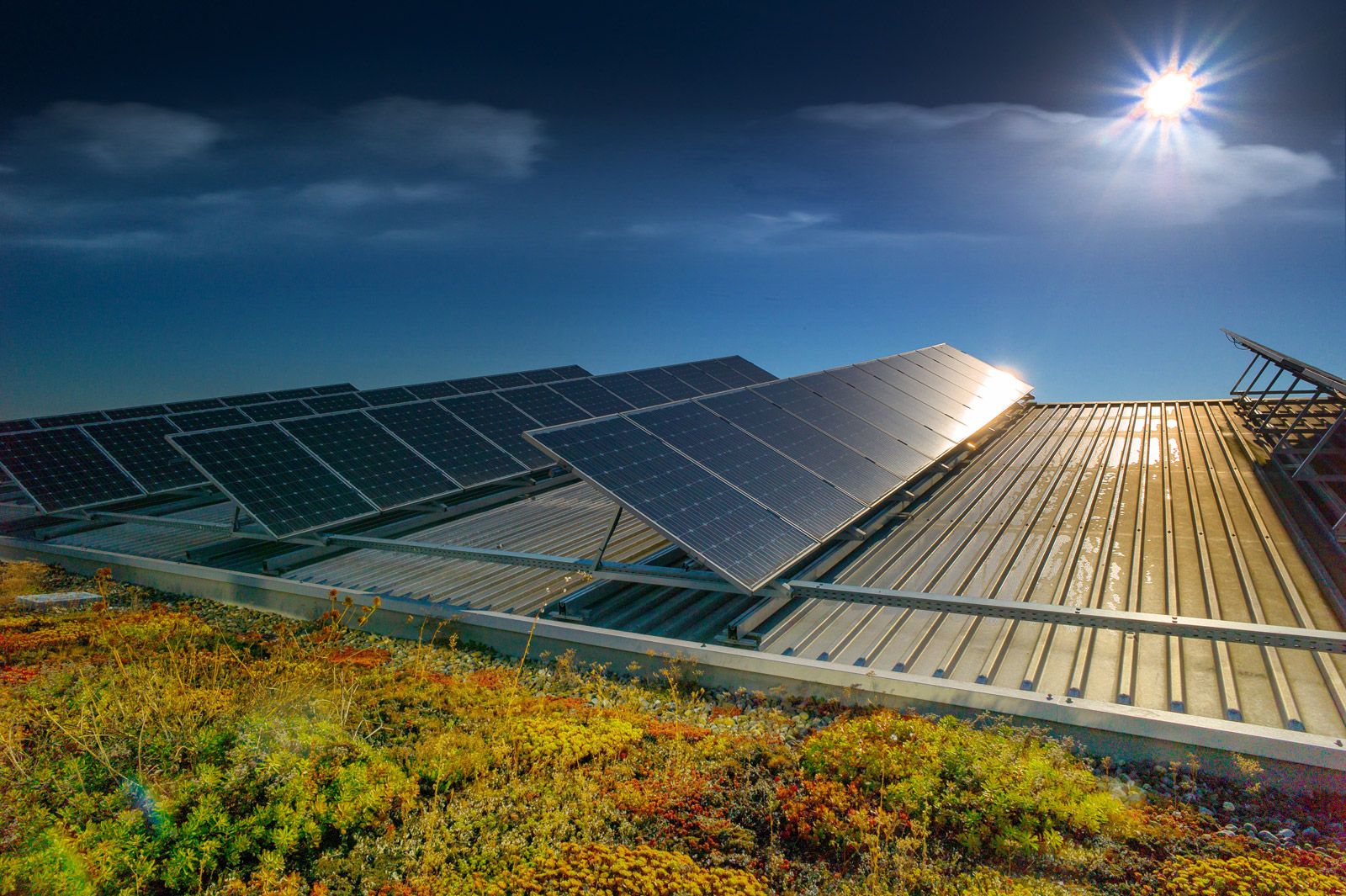Photovoltaikanlage auf einem Dach